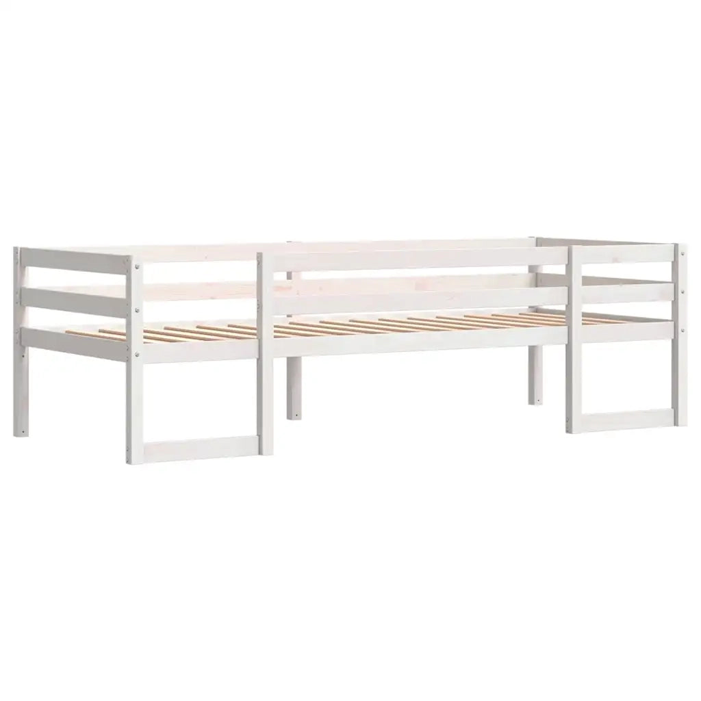 Giroletto per Bambini-Struttura Letto Bambini Bianco 90x190cm in Legno Massello di Pino 983826