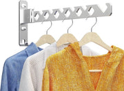 Hanger per abito - Hanger per vestiti - Riportabile - hanger per abiti - Sostegno per parete - Hanger per parete - Appoggio per cappotti - Hanger per abiti - Stendino - Bianco - 35 cm