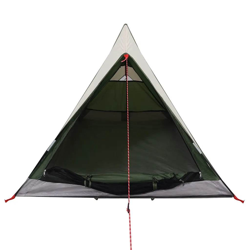 Tenda da Campeggio per 2 Persone Verde Impermeabile 94362