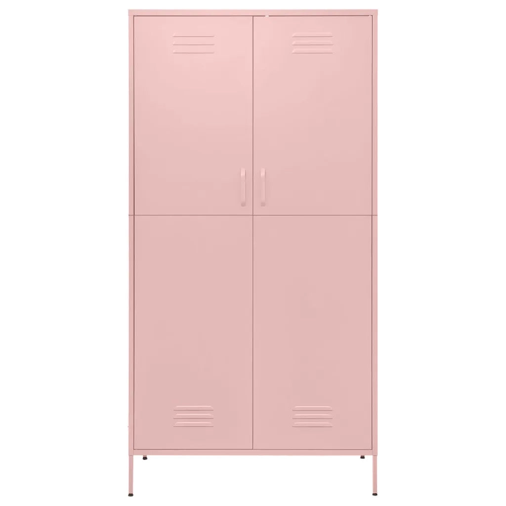 Armadio Rosa 90x50x180 cm in Acciaio CFW5639413