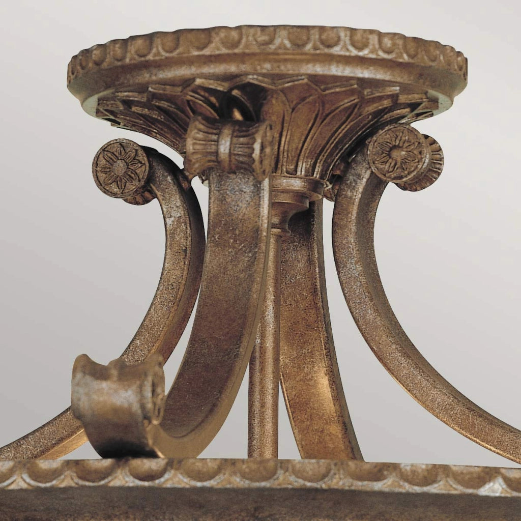 Plafoniera Stirling Castle bronzo britannico 2xE27 Feiss