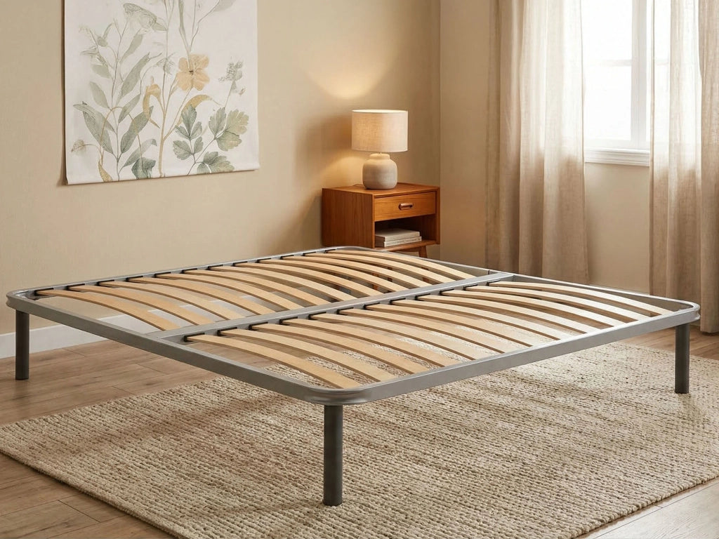 Rete letto matrimoniale Alessa, Rete ortopedica in multistrato di betulla a 13 doghe, 100% Made in Italy, cm 160x190h 34