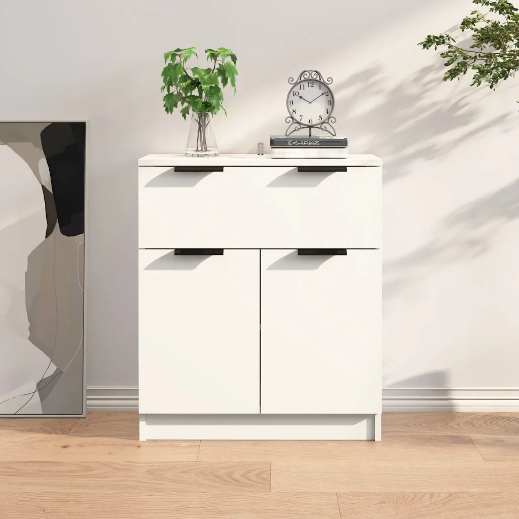 Credenza | Madia | Buffet da pranzo | Armadio da pranzo Bianca 60x30x70 cm in Legno Multistrato