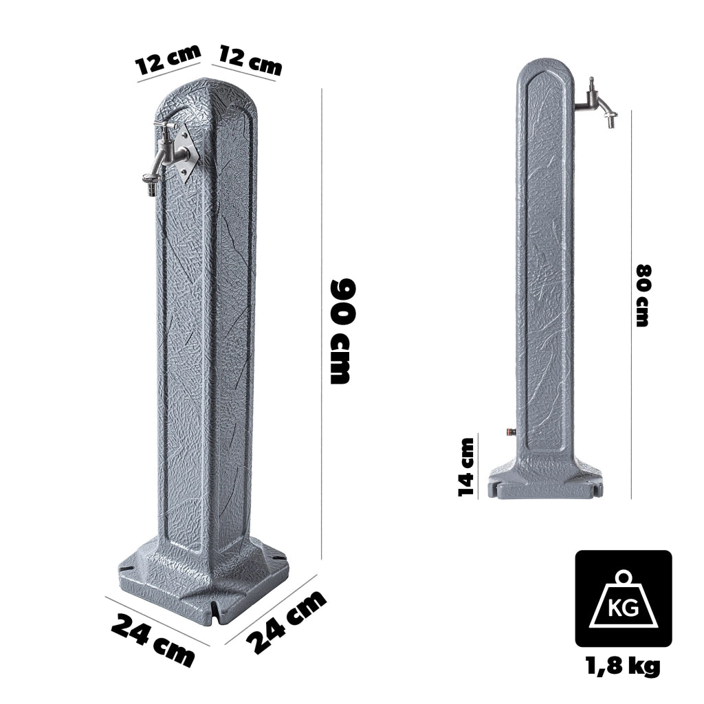 Rubinetto da giardino KADAX, palo, idrante, autocisterna, rubinetto dell'acqua, valvola, punto di erogazione dell'acqua