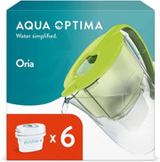 Filtro dell'acqua - riduzione di microplastiche - 6 filtri inclusi - verde
