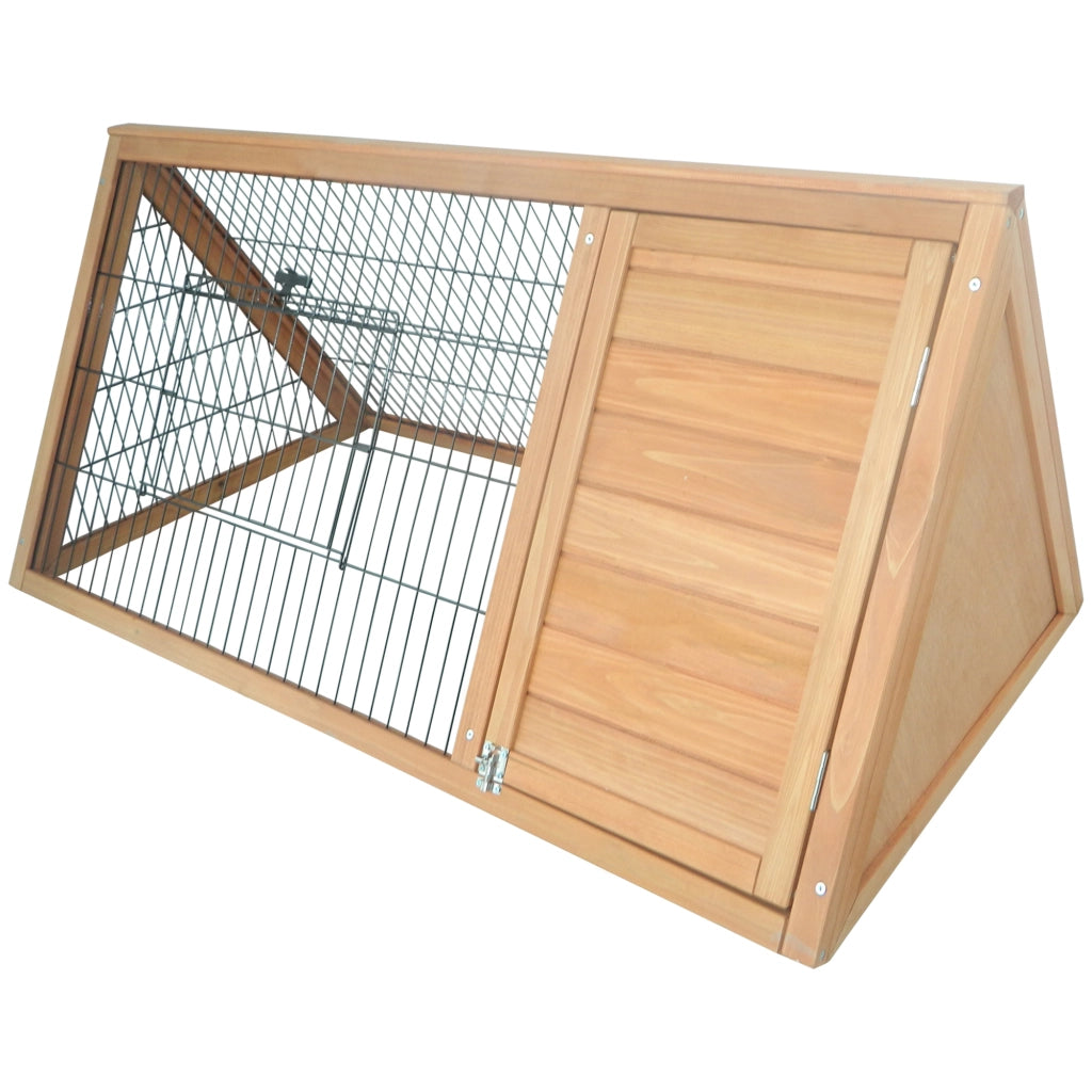 Gabbia Conigli Legno Metallo Forma Triangolare ¨C zephmum ¨C 116x62,2x52,5 cm