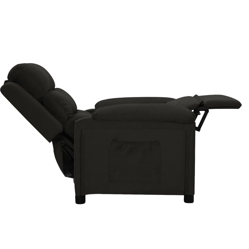 Poltrona Reclinabile Nera in Tessuto cod mxl 27610