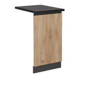 Pannello frontale della lavastoviglie R-Line Rovere dorato/Antracite 45 cm J-Shape, PL Antracite Vicco