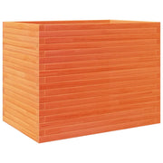 Fioriera | Cassetta per fiori | Vaso Giardino Marrone Cera 90x60x68,5cm Legno Massello Pino