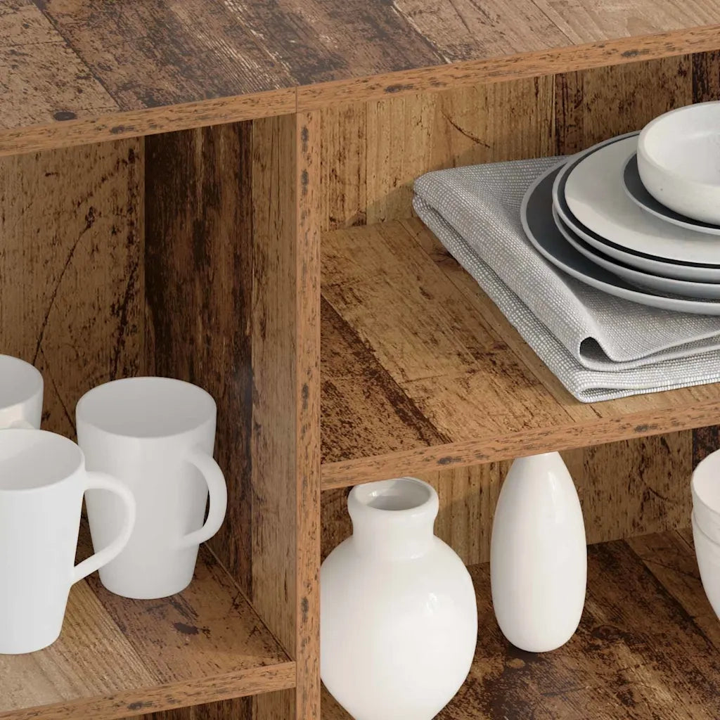 Credenza | Madia | Buffet da pranzo | Armadio da pranzo Legno vecchio 120 x 30 x 75 cm Legno multistrato