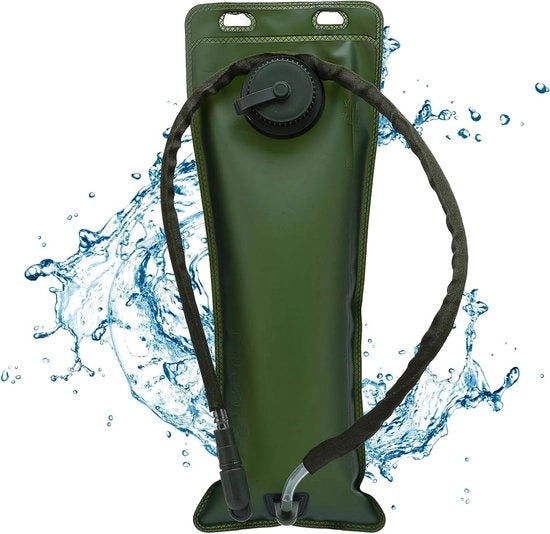 Zak idraulico premium 3 litri per zaino - Contenitore idraulico trasportabile - Tanca idraulica antibatterica - Escursioni, Campeggio, Trekking.