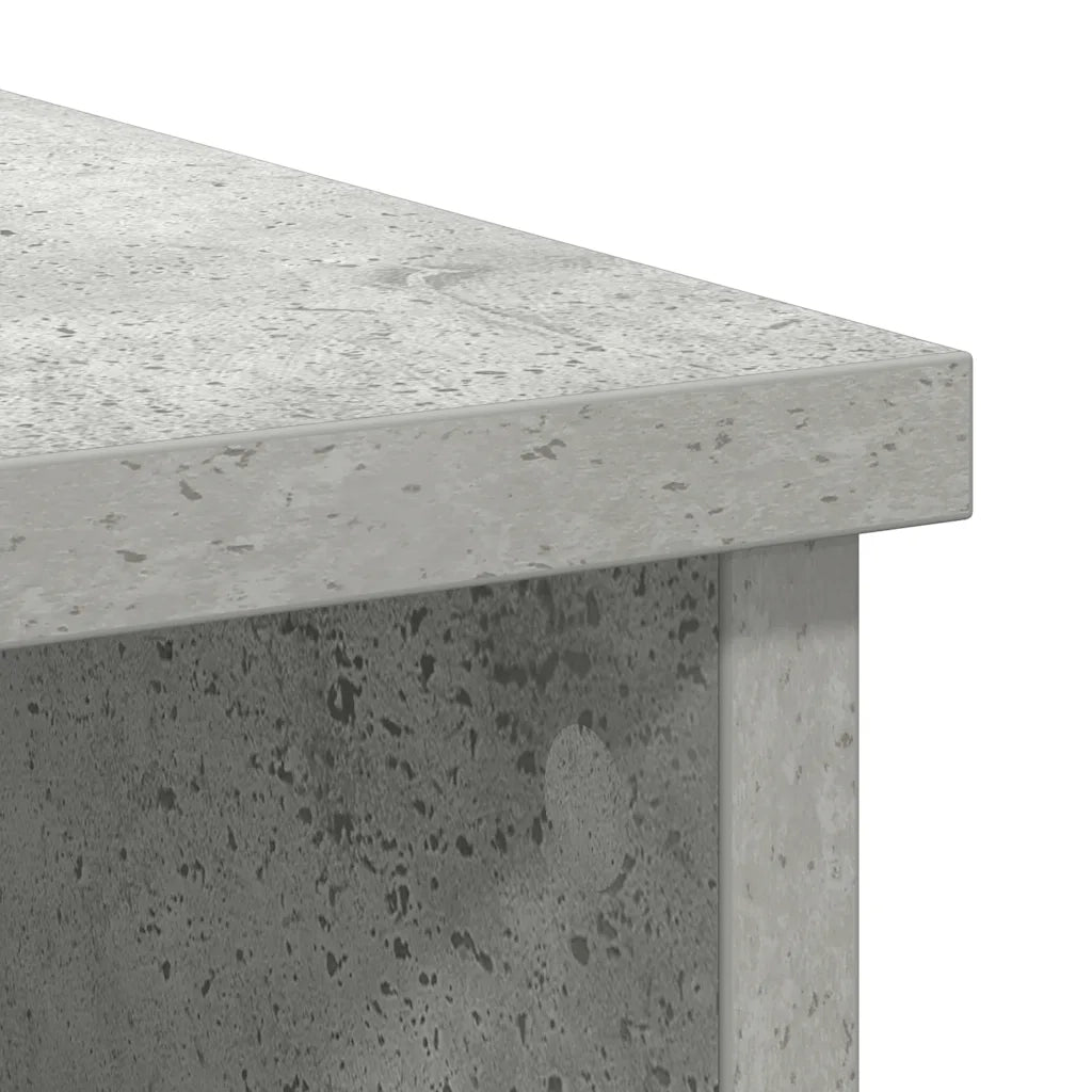 Credenza con Cassetto Grigio Cemento 101x35x76 cm in Truciolato 861565