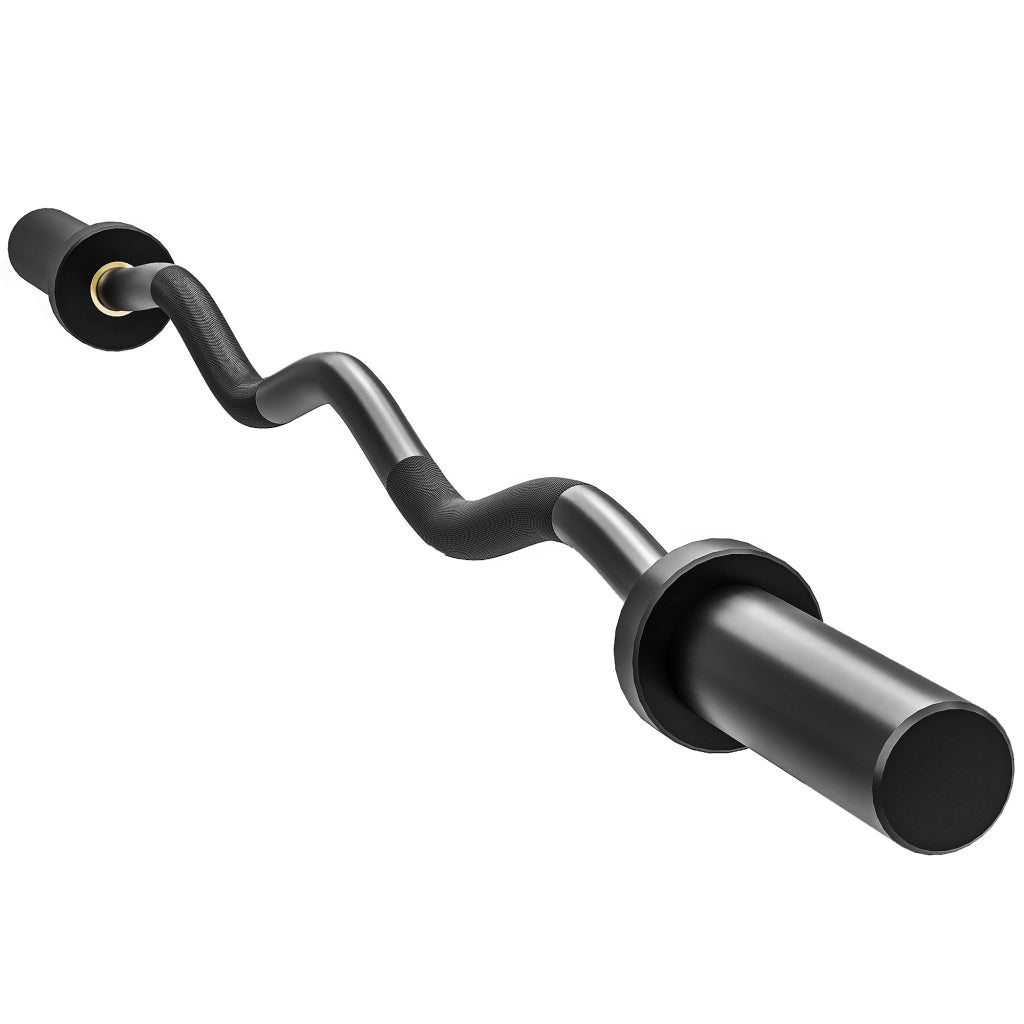 Bilanciere Olimpico ¨C Xylo ¨C Acciaio, Maniche 5 cm, Portata 100 kg, Nero