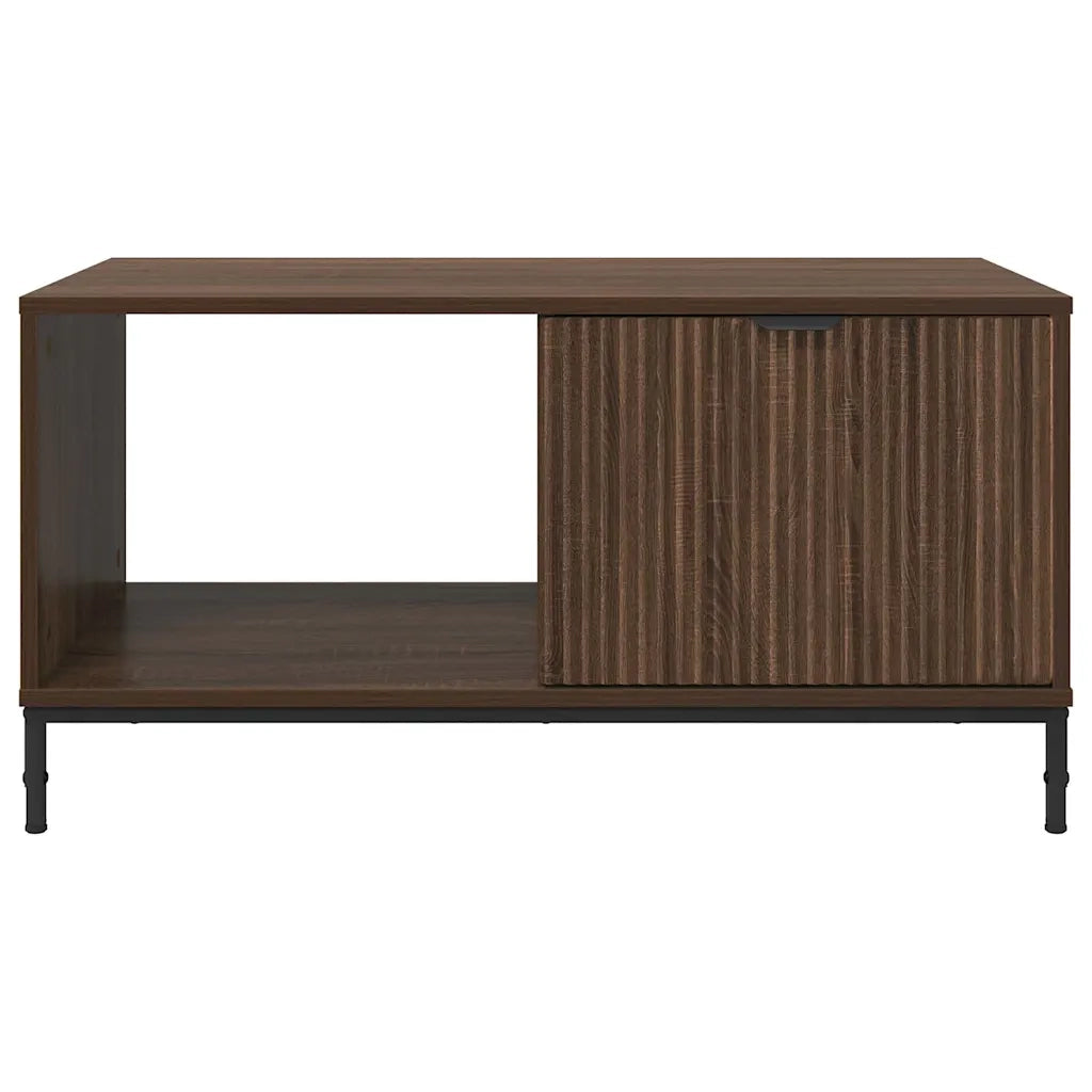 Tavolino da salotto con cassetto Rovere Marrone 90 x 49 x 46 cm