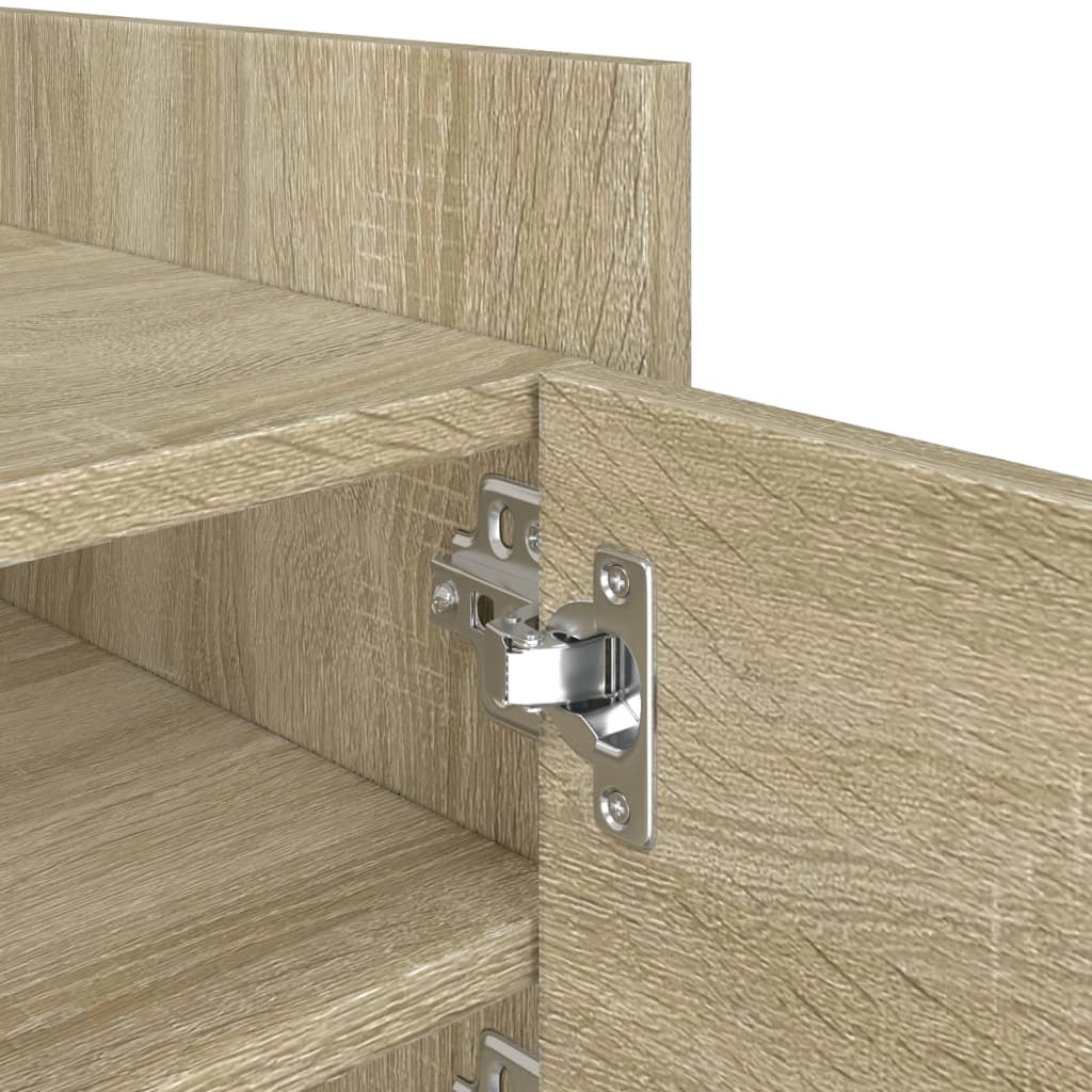 Mobile TV multimediale mensola TV credenza TV sala da pranzo soggiorno camera da letto rovere Sonoma 80 x 35 x 40 cm legno ingegnerizzato marrone 02_0027541