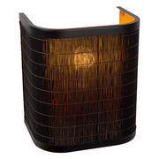 Applique da parete TAGALOG rattan nero 1xE27 40W Lucide
