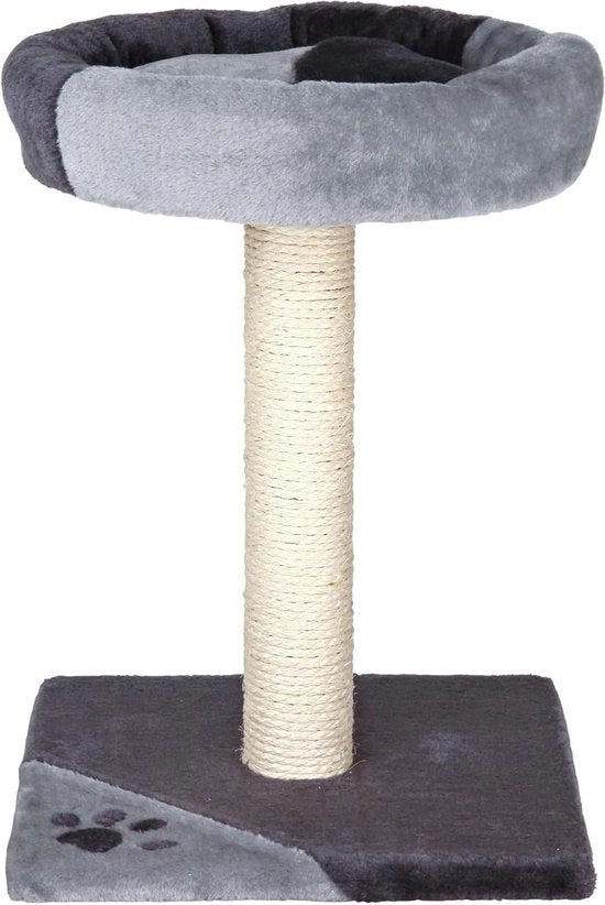 Cat tree 52 cm grigio/nero – piccola casa per gatti giovani piccoli gatti area di riposo comoda stabile – 43712