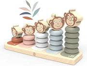 Gioco Impilabile Legno Giocattoli di Ordinamento e Impilamento in Legno Giocattoli da Puzzle in Legno Classificazione de