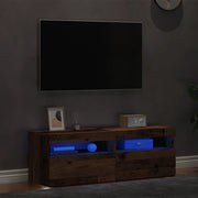 Mobili Porta TV con LED 2 pz Legno Antico in Legno Multistrato 856310