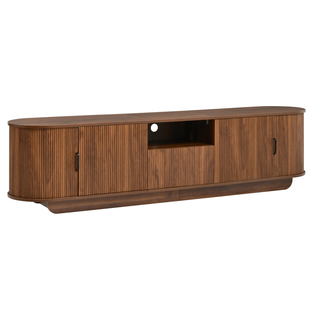 Mobile TV con 2 ante scorrevoli; 2 ante; 1 cassetto e 1 vano aperto; per soggiorno; 200 × 40 × 50 cm