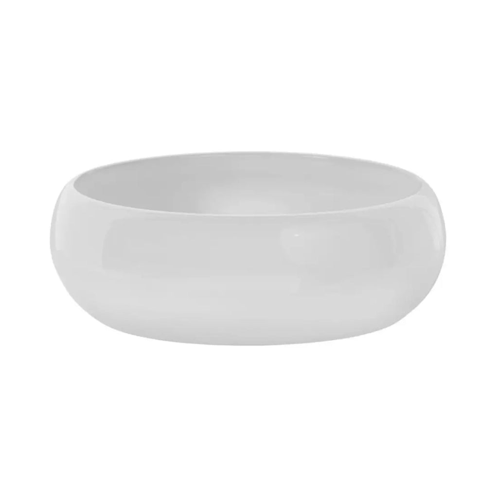 Set bagno sospeso NATURA 60cm: mobile sotto lavabo + piano per lavabo + lavabo da appoggio rotondo bianco