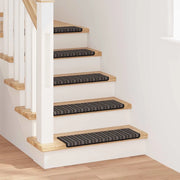 Tappetini per scale autoadesivi 15 pcs Antracite 65 x 21 x 4 cm