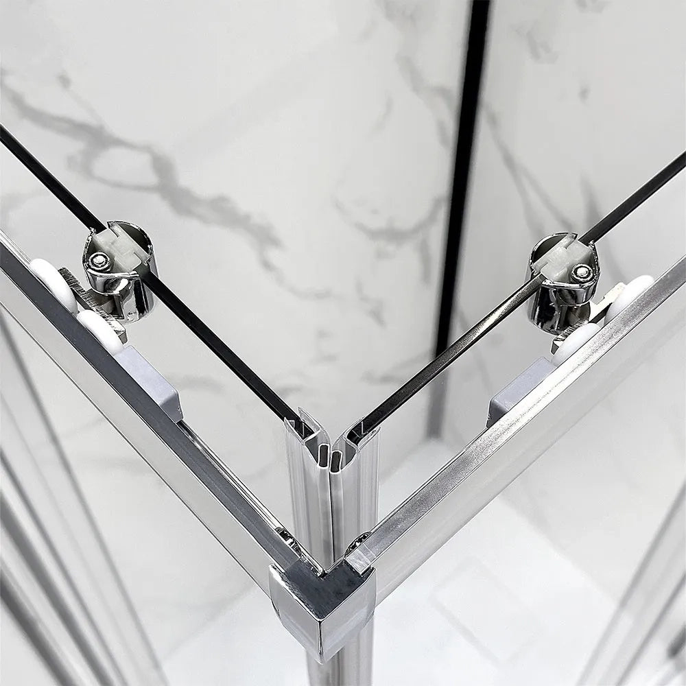 Box doccia 3 lati 70x120x70 con porta scorrevole trasparente  Tay