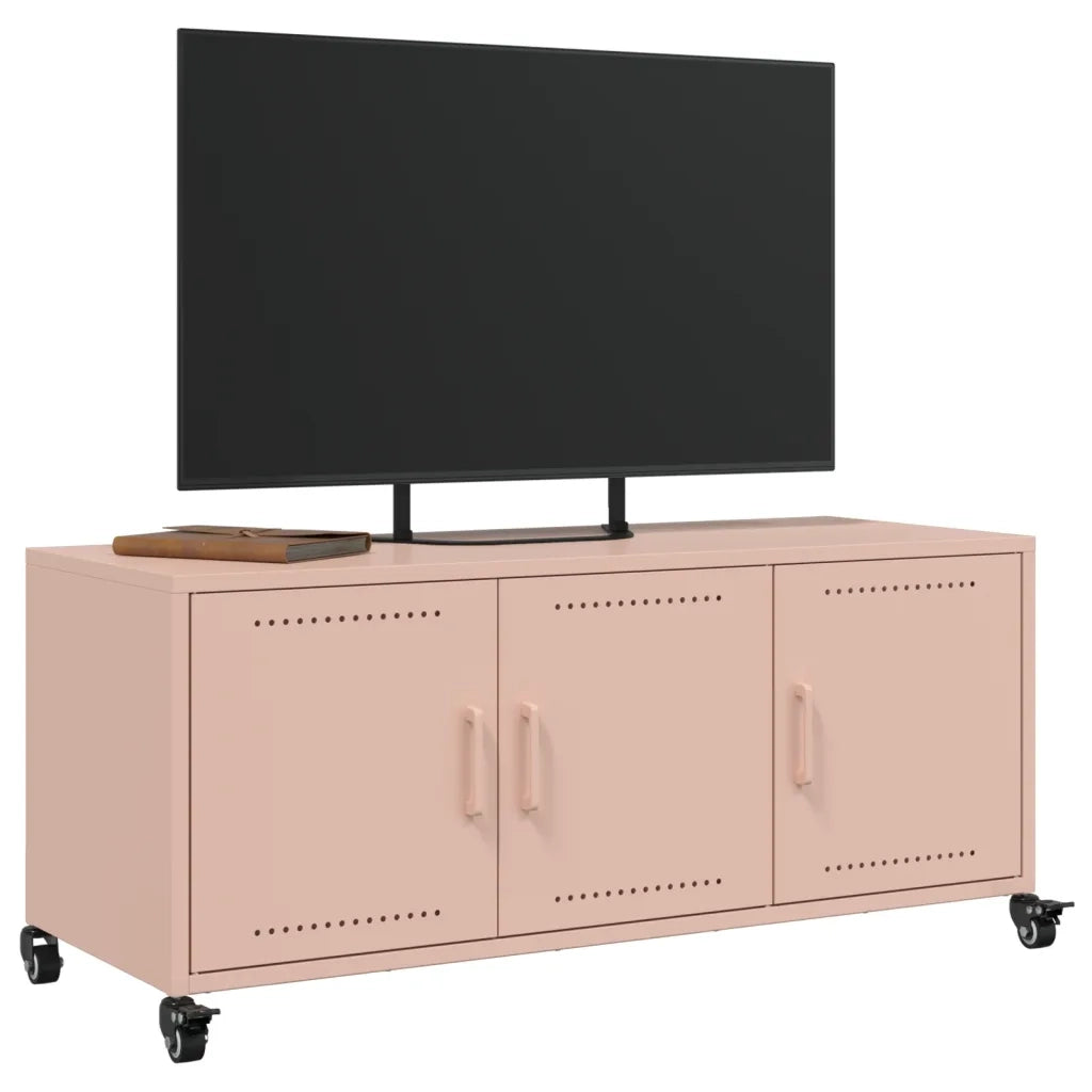 Mobile TV Rosa 100,5x39x43,5 cm in Acciaio 846645
