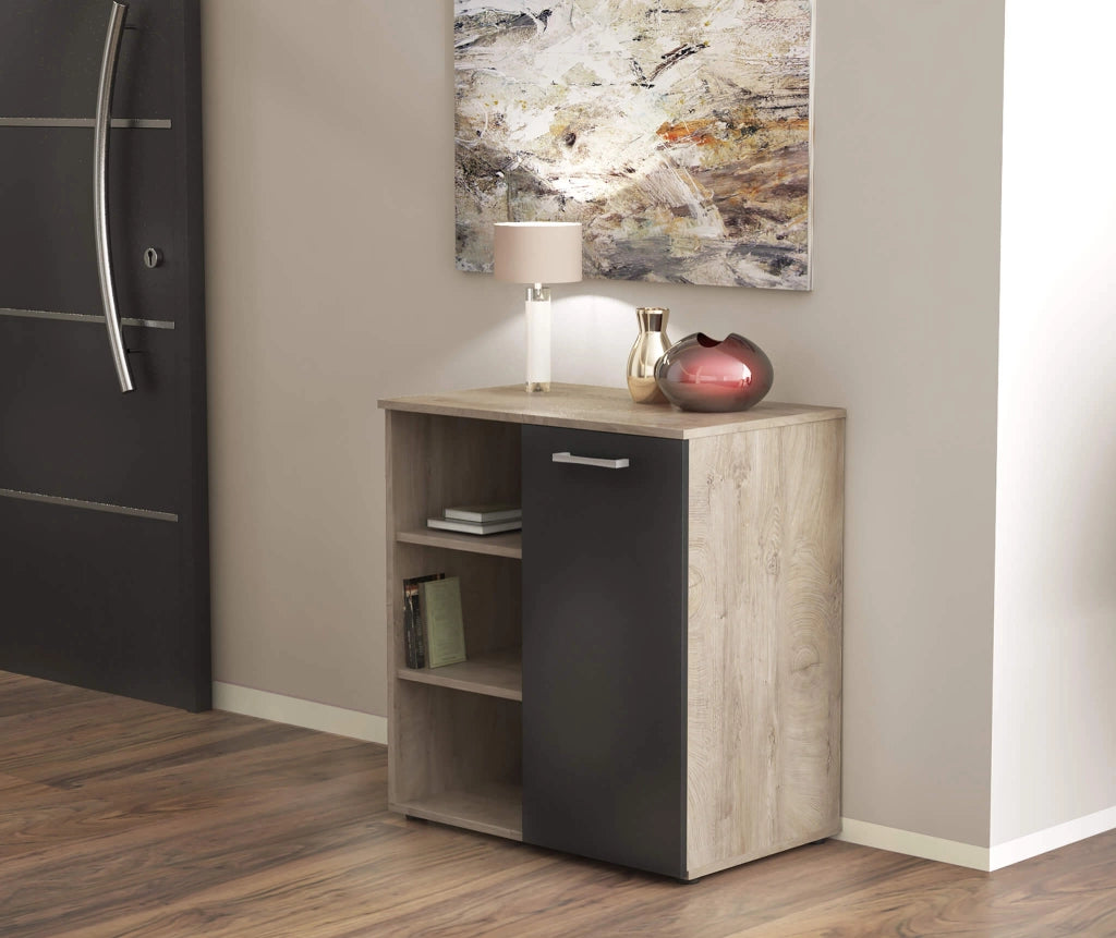 Mobile Ingresso Moderno Salvaspazio in Legno Composito cm 68x35x87 - LOUIS