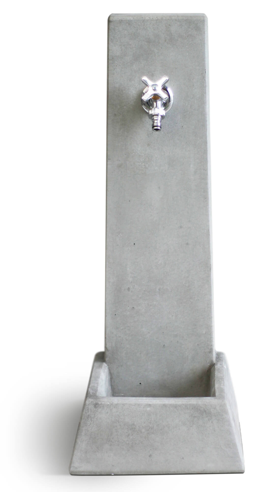 Fontana da Giardino Senza Rubinetto in Cemento Granulato di Marmo Malmo Grigio