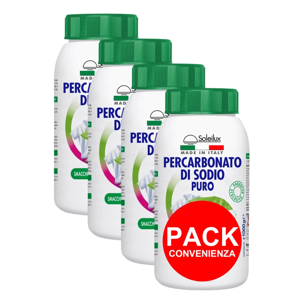 4 X 1 Kg Percarbonato di Sodio per Bucato Puro