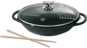 Wok da 32cm - Edizione Speciale in Titanio con coperchio in vetro e accessori