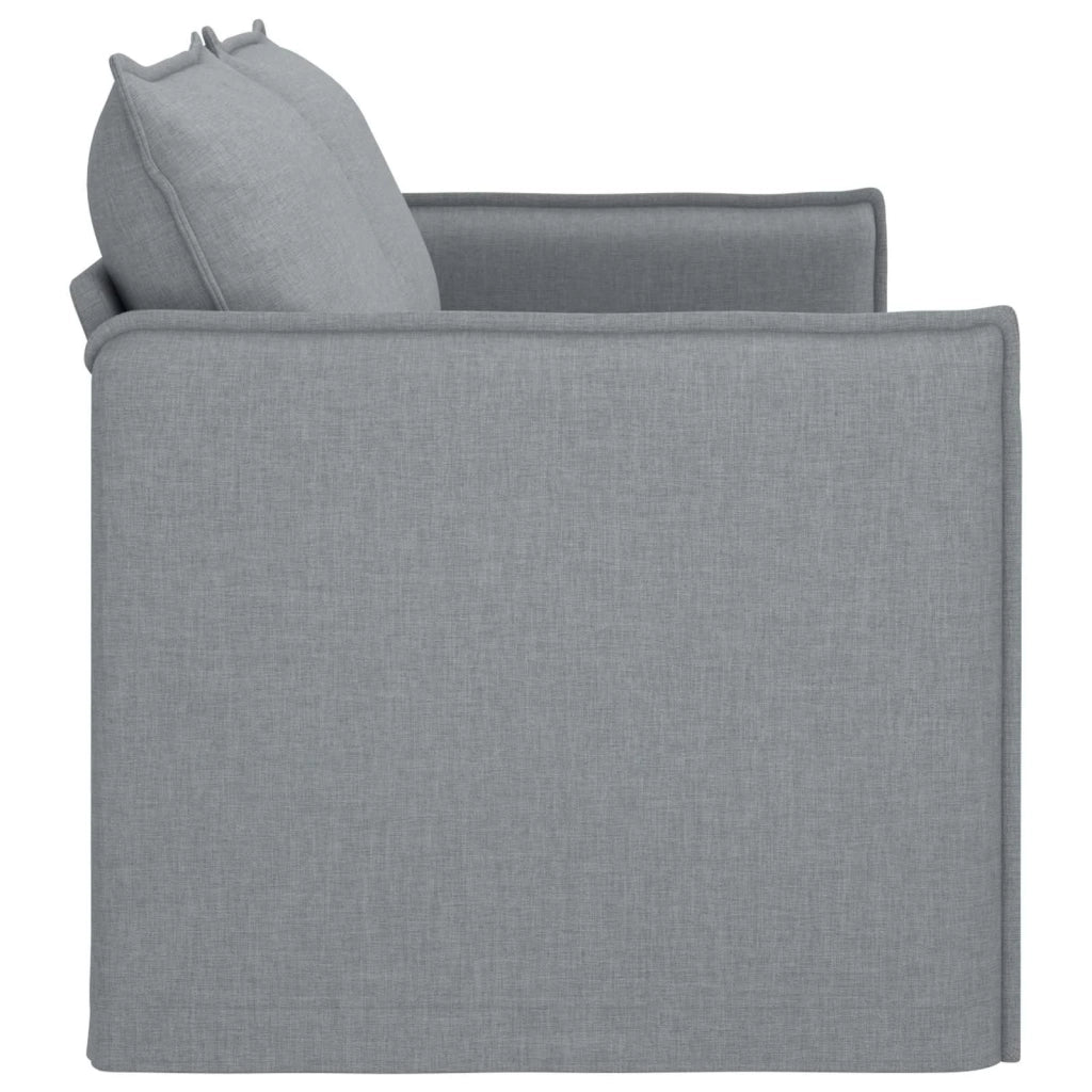 Divano Grigio chiaro 196 x 82 x 85 cm Tessuto