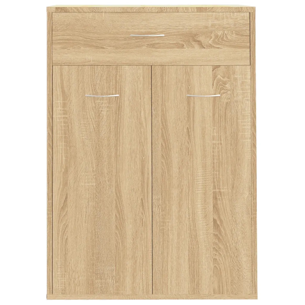 Scarpiera-Scaffale per scarpe Rovere Sonoma 60x35x84 cm in Legno Multistrato