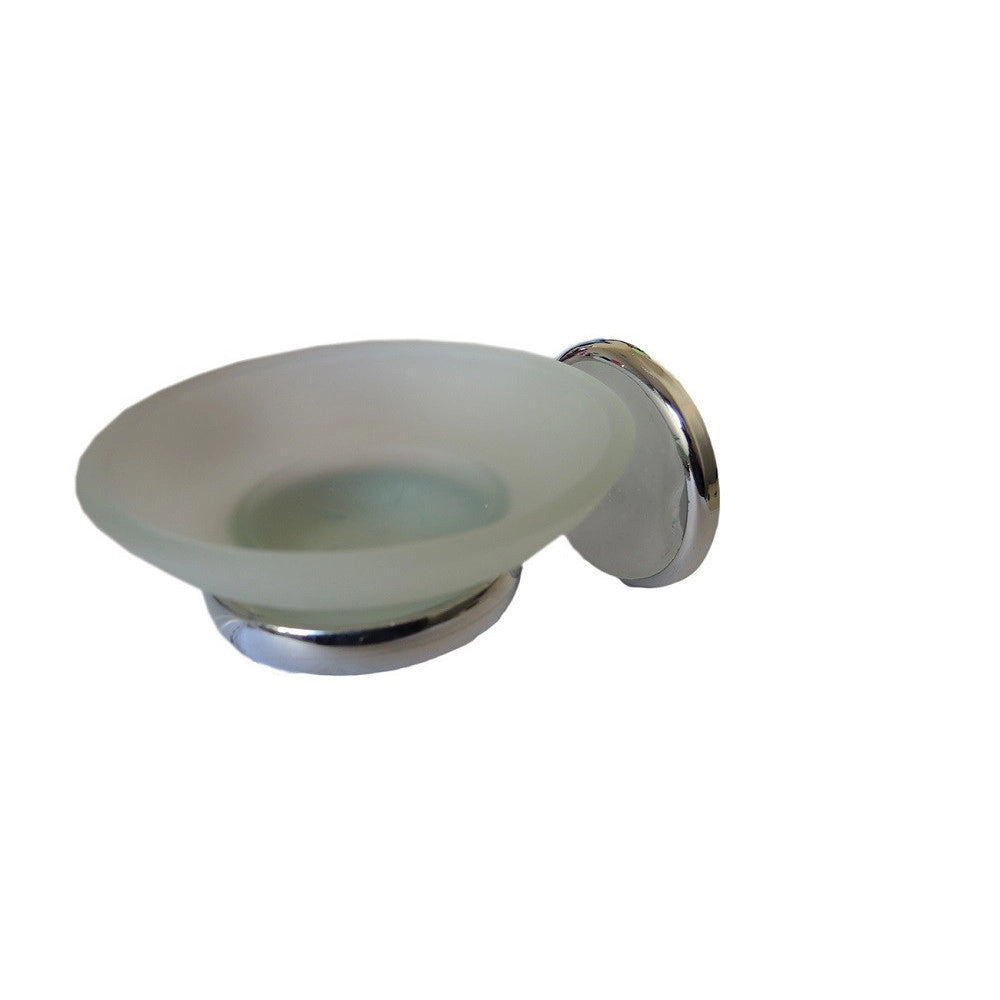 Trade Shop - Set Accessori Bagno Cromati 6 Pz Arredo Design Bagno Kit Porta Rotolo Set Bagno -