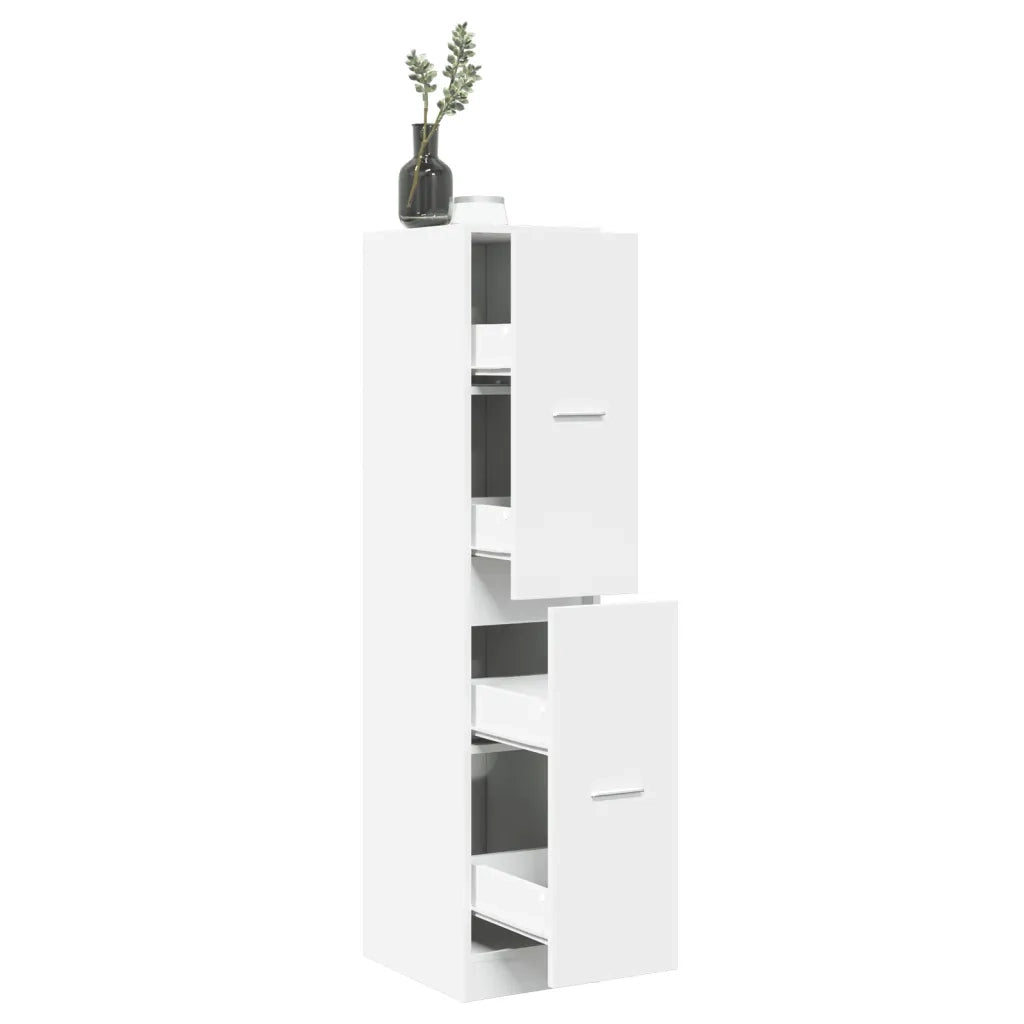 Armadietto da Farmacia Bianco 30x41x144,5 cm in Truciolato