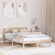 Letto Naturale Legno massello di pino 140 x 190 cm Letto