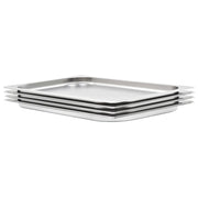 Contenitori Gastronorm 4 pz GN 1/1 20 mm in Acciaio Inoxcod mxl 83038