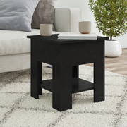 Tavolino da Salotto-Tavolino da soggiorno-Tavolo Nero 40x40x42 cm in Legno Multistrato