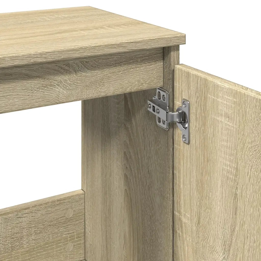 Mobile da Bagno Rovere Sonoma 58x33x60 cm in Legno Multistrato