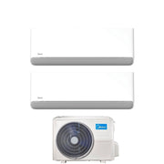 Condizionatore Dual Split Midea BreezeleSS E 9+12 con M2OH-14HFN8-Q R-32 Wi-Fi Integrato