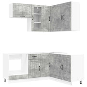 Unità Cucina LUCCA 8 pcs Grigio Cemento Legno ingegnerizzato 3438394