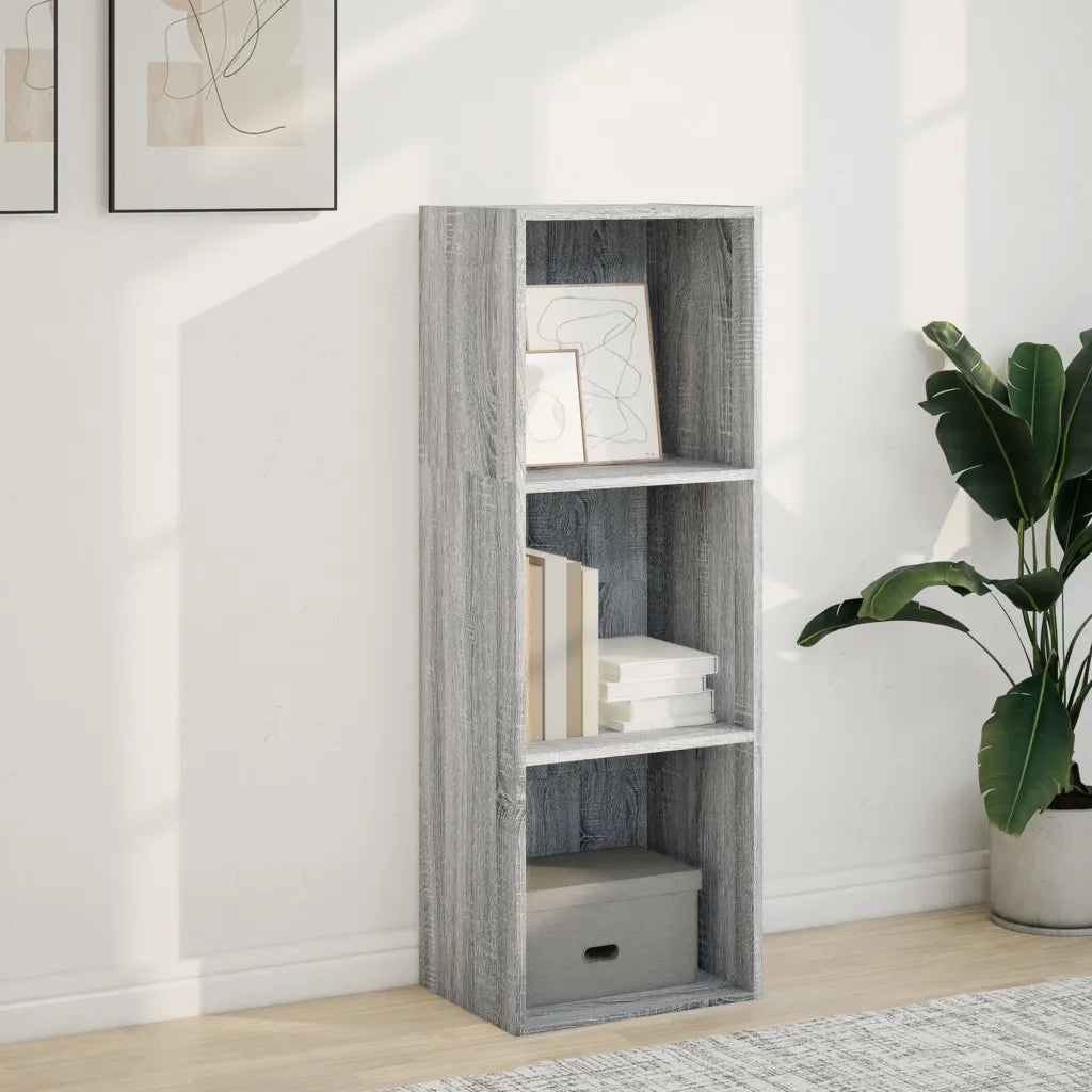 vidaXL Libreria Grigio Sonoma 40x30x114 cm in Legno Multistrato