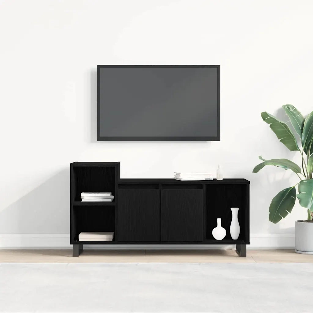 Set mobile TV | Armadietto TV | Mobile Porta TV Rovere Nero 100 x 35 x 55 cm Legno multistrato