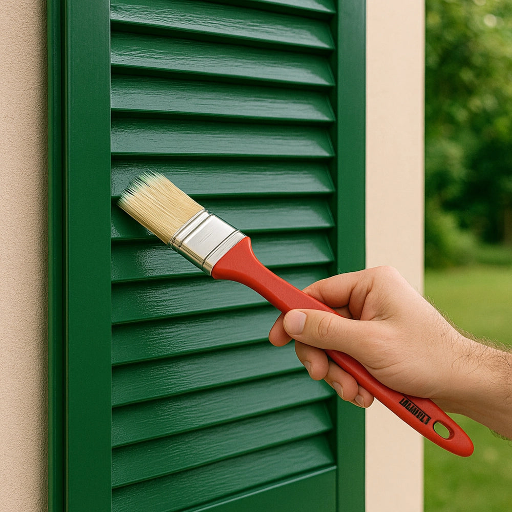 Pennellessa tripla setola bionda manico plastica applicazione precisa *** misura 30 mm, confezione 1