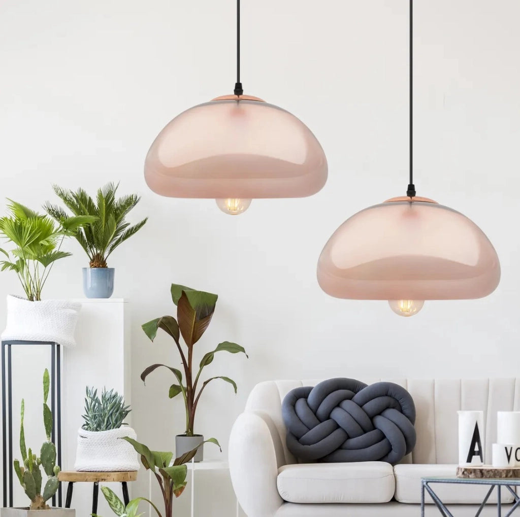 Lampada Da Soffitto Pensile Di Vetro Specchio APP323-1CP Gold
