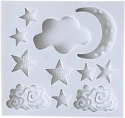 Forma di Cucina a forma di Luna, Nuvola e Sole in Silicone - Decorazione 3D - 1 pezzo - Qualità per Alimenti