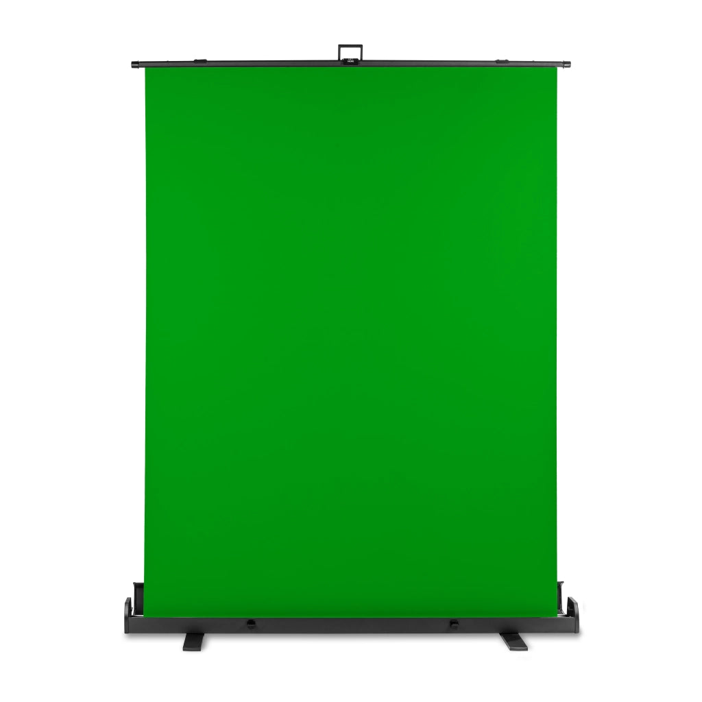 Fondale fotografico a rullo verde 155 x 200 cm, sfondo avvolgibile con supporto, sistema per studi fotografici, pannello ingualcibile ideale per chroma key