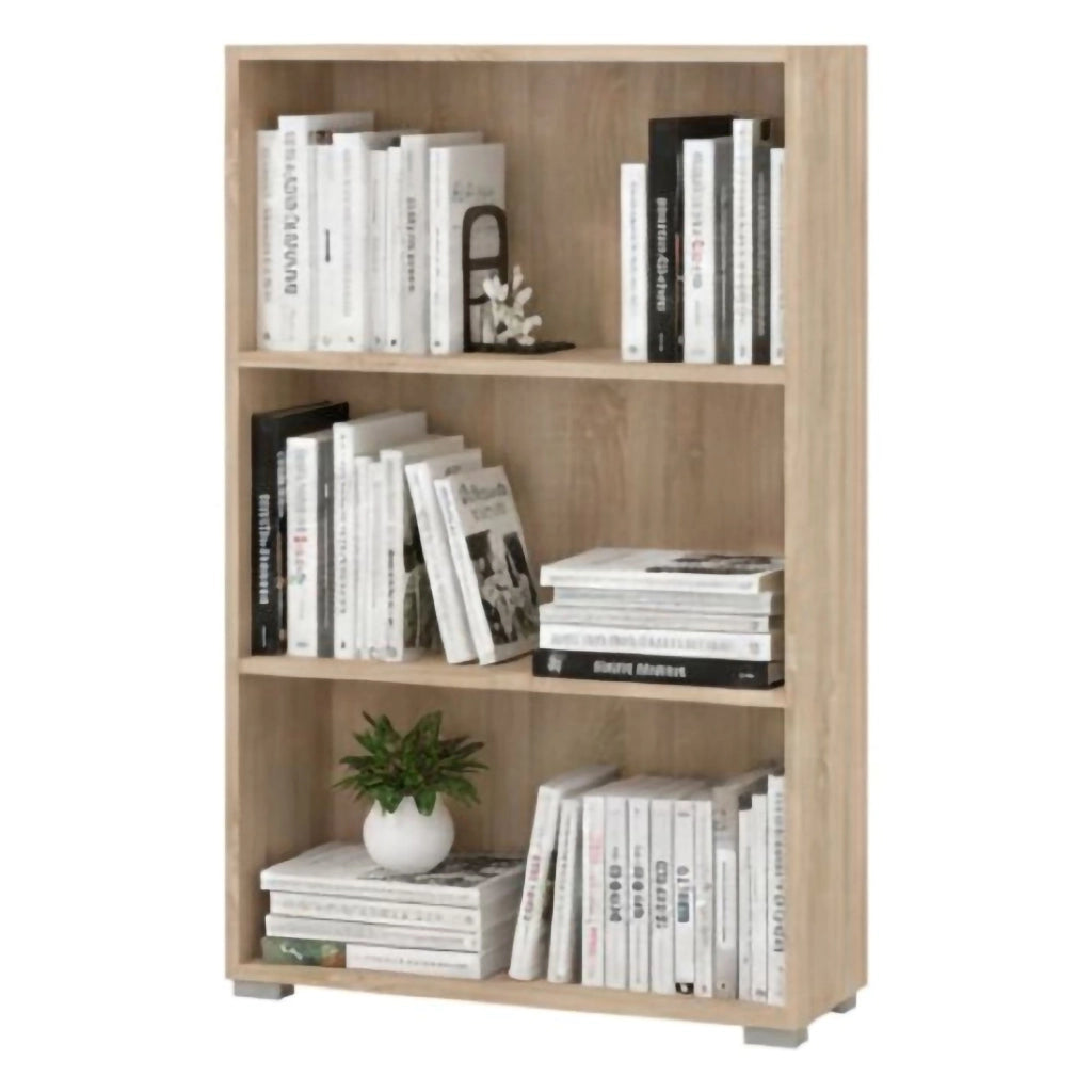 Biblioteca Moiano, Libreria 2 Ripiani, 70x24.5x107.5h cm Marrone Rovere