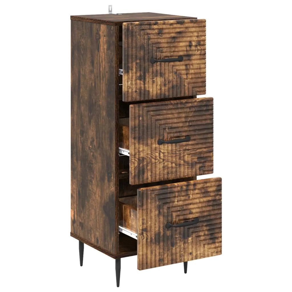 Mobile con Cassetti Rovere Fumo 33 x 34,5 x 89,5 cm 894850